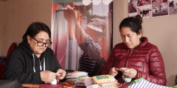Solidaridad hecha a mano: bordadoras de Chillán Viejo entregan abrigo a adultos mayores.