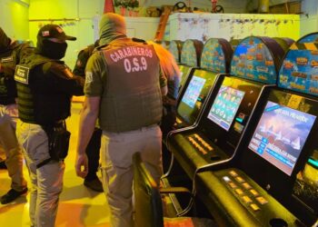 Carabineros detiene a encargado de local de juegos de azar clandestino en pleno centro de Chillán.