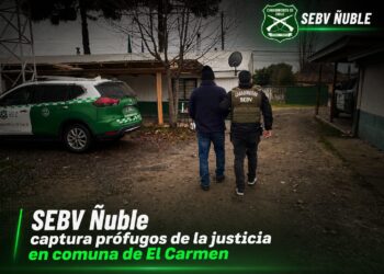 Hay dos detenidos en la comuna de El Carmen que estaban Prófugos.