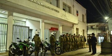 Copamiento policial refuerza la seguridad en San Carlos.