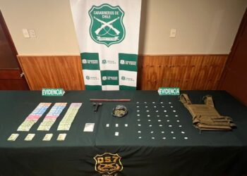 Hay detenidos por drogas y armamento en una comuna de Ñuble.