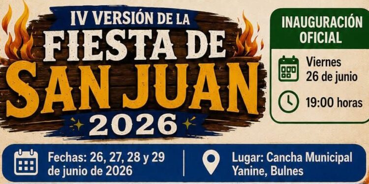 La ciudad de Bulnes invita a celebrar a las Juanitas y Juanitos.