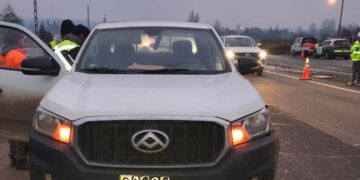 Accidente de tránsito en Ruta del Itata dejó tres personas lesionadas en paso Quinchamalí.