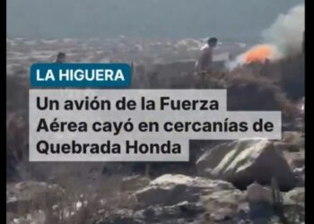 URGENTE ✈️ Avión de la FACh capota y se incendia en comuna de La Higuera, en la cuarta región.