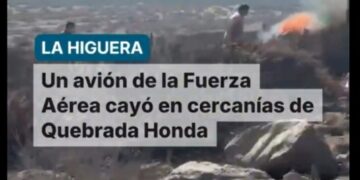 URGENTE ✈️ Avión de la FACh capota y se incendia en comuna de La Higuera, en la cuarta región.
