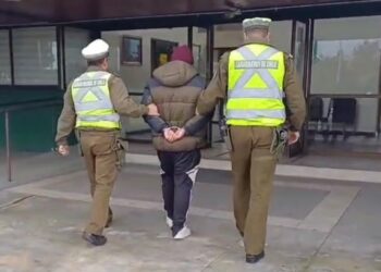 Carabineros detiene a conductor en Ruta 5 Sur cerca de Chillán.
