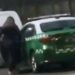 Sorprenden a una mujer manejando un vehículo de la institución de Carabineros.