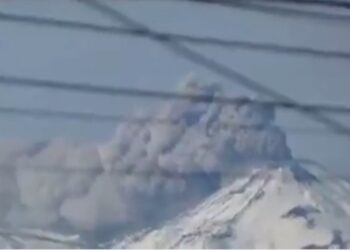 Nuevo pulso de cenizas en el Volcán Nevados de Chillán