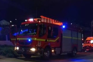 Emergencia vehicular en Ruta N-48: automóvil terminó desbarrancado.