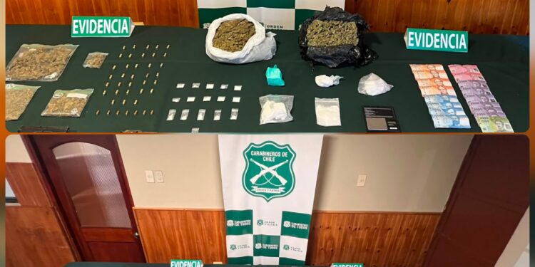 Chillán y Chillán Viejo: desarticulan dos bandas delictuales dedicadas al tráfico de drogas.