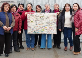 Bordadoras de Rucapequén exhibirán cartografía patrimonial en festival internacional en Valparaíso