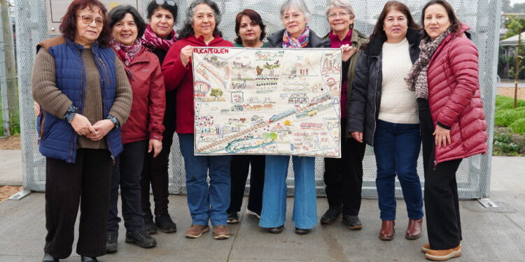 Bordadoras de Rucapequén exhibirán cartografía patrimonial en festival internacional en Valparaíso