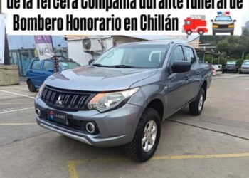 AHORA 🔴 Roban camioneta durante funeral de Bombero Honorario en Chillán 🚒🚔