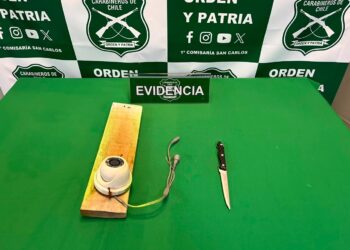 Detienen a sujeto por robo de cámara de seguridad en San Carlos.
