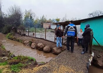 Municipio de Bulnes se despliega en terreno y mantiene monitoreo por lluvias.