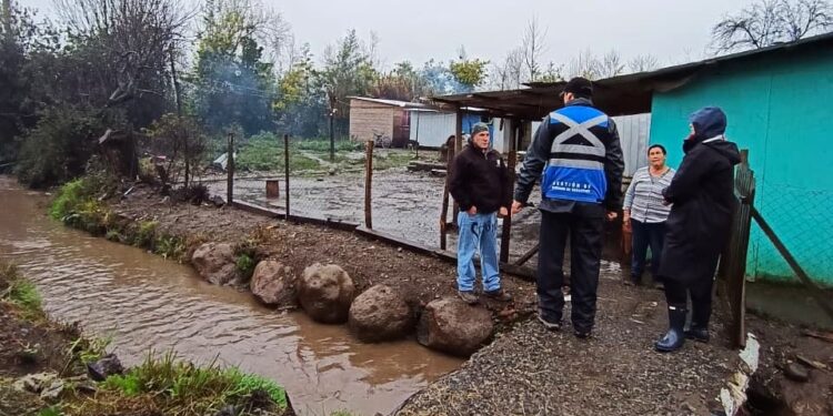 Municipio de Bulnes se despliega en terreno y mantiene monitoreo por lluvias.