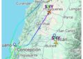 AHORA ✈️ AVIÓN COMERCIAL NO PUDO ATERRIZAR POR MUCHO VIENTO EN CONCEPCIÓN.